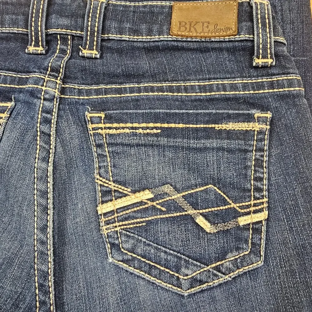 BKE PAYTON Bootcut Women's Jeans 27S Dark Wash Stretch Low Rise Western Casual